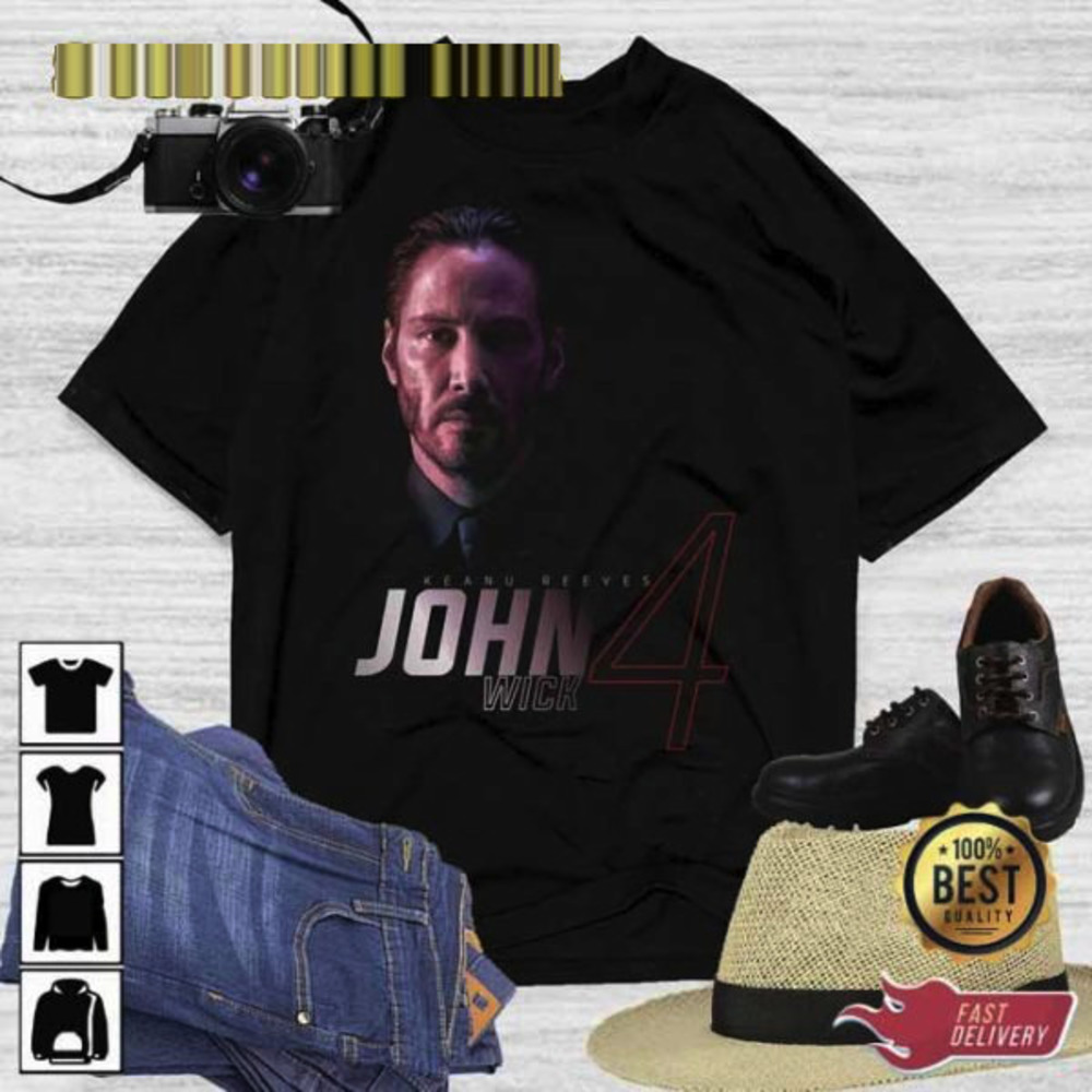 John Wick 4 Poster Movie Trending Unisex T-shirt Gift For Fan